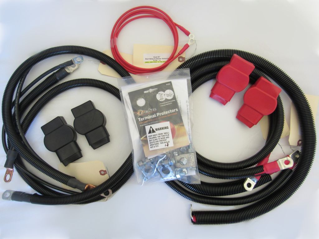 Ford - Gen 8/9 F250 F350 7.3L Diesel 1987-1997, 2/0, (Kit) #2258 1 Ford Gen 8/9 Battery Cables