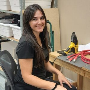 Deanna manufacturing tech at Custom Battery Cables